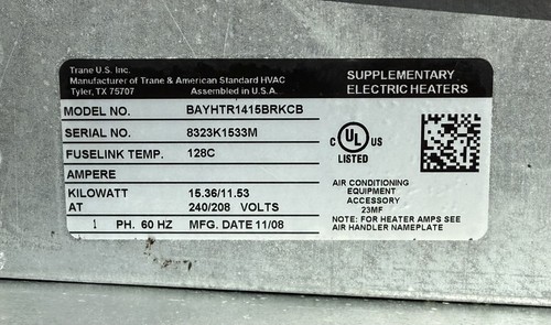 Trane bayhtr1415brkcb aux - bayhtr1415brkcb,